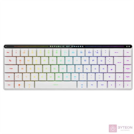 ASUS ROG Falchion RX Low Profile fehér vezeték nélküli billentyűzet