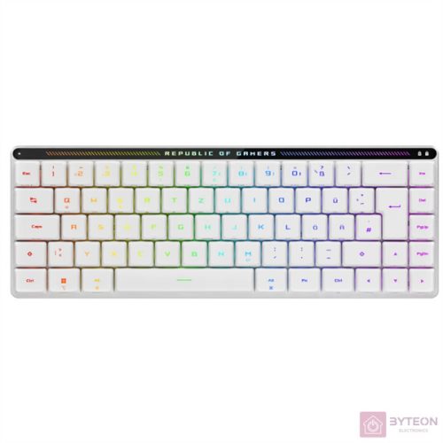 ASUS ROG Falchion RX Low Profile fehér vezeték nélküli billentyűzet