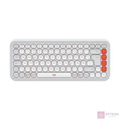   Logitech 920-013072 POP Icon Keys US vezeték nélküli piszkosfehér/narancssárga billentyűzet