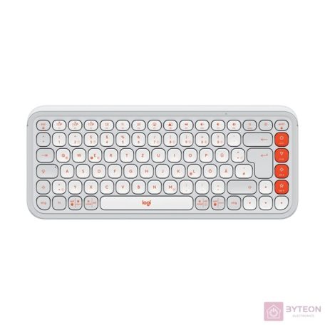 Logitech 920-013072 POP Icon Keys US vezeték nélküli piszkosfehér/narancssárga billentyűzet