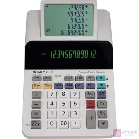 Sharp EL1501 segédkijelzős asztali számológép