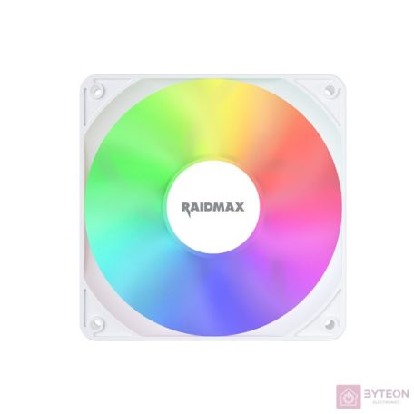 RAIDMAX X-AIR 120mm PWM RGB fehér ventilátor