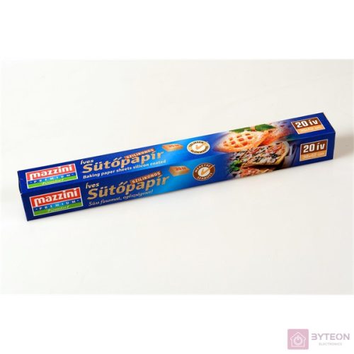 MAZZINI 103033 Premium 20íves, dobozos, szilikonos sütőpapír