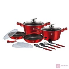   Berlinger Haus BH/7057 Metallic Line Burgundy Edition 13 részes edénykészlet