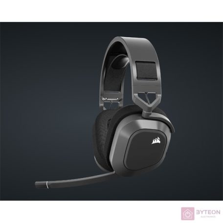 Corsair HS80 MAX RGB Dolby Atmos szürke vezeték nélküli gamer headset
