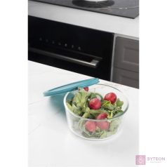   TOO KT-91 üveg 472 ml-es hőálló kerek ételtároló műanyag tetővel