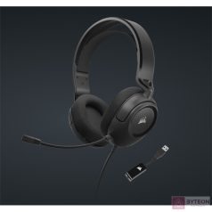 Corsair HS35 SURROUND v2 vezetékes fekete gamer headset