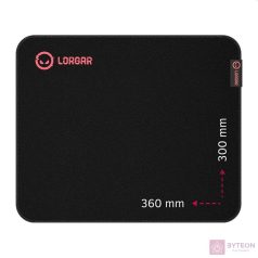 Lorgar Main 323 360x300x3mm fekete/piros egérpad