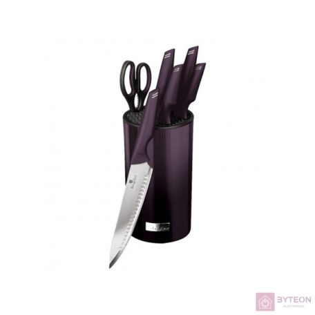 Berlinger Haus BH/2798 rozsdamentes acél állvánnyal, lila 7 részes késkészlet