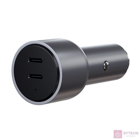 Satechi ST-U2C40CCM 40W 2xType-C asztroszürke autós töltő