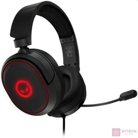 Lorgar Kaya 460 USB, RGB fekete headset