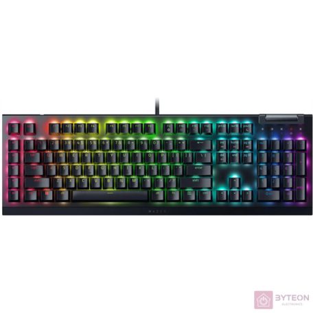 Razer BlackWidow V4 X US fekete (green switch) gamer billentyűzet
