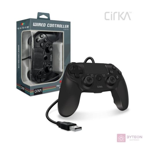 Cirka M07527-BK NuForce PS4/PC/Mac fekete vezetékes kontroller