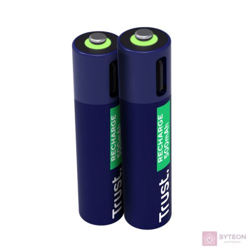 TRUST 25585 újratölthető AAA elem USB-C csatlakozással 2db