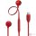 JBL T 305 C RED vezetékes USB C mikrofonos piros fülhallgató