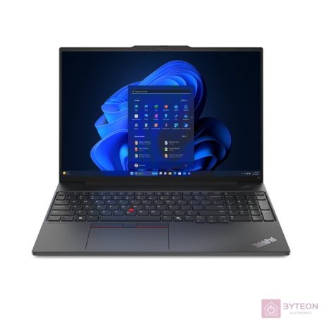 Lenovo ThinkPad E16 G2 16"WUXGA/Intel Core Ultra 7-155H/16GB/1TB/Int.VGA/FreeDOS/fekete laptop