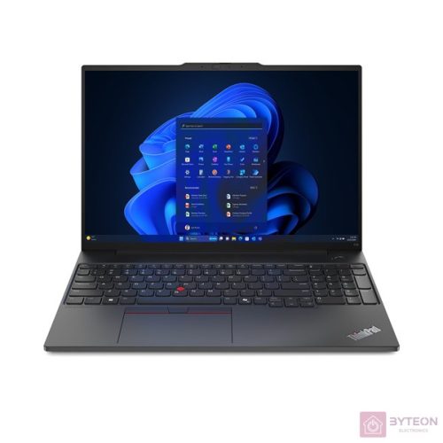 Lenovo ThinkPad E16 G2 16"WUXGA/Intel Core Ultra 7-155H/16GB/1TB/Int.VGA/FreeDOS/fekete laptop