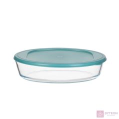   TOO KT-99 üveg 2400 ml-es hőálló ovális ételtároló műanyag tetővel