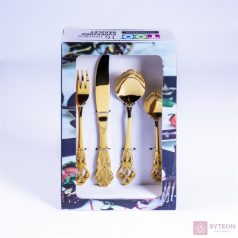TOO KT-477 Royal 16 db-os arany evőeszköz készlet