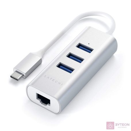 Satechi ST-TC2N1USB31AS Aluminium Type-C ezüst HUB