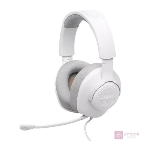 JBL Quantum 100 M2 vezetékes fehér gamer headset