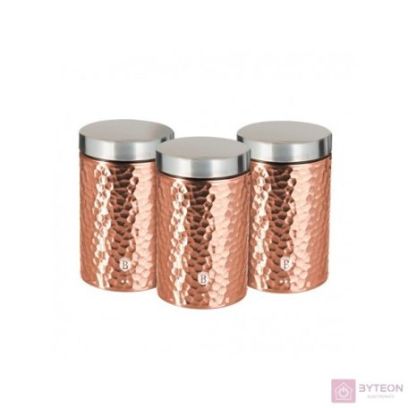 Berlinger Haus BH/6727 rózsaarany 3 részes tároló szett