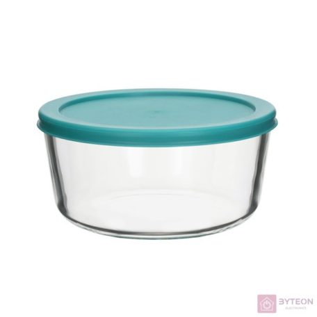 TOO KT-93 üveg 1652 ml-es hőálló kerek ételtároló műanyag tetővel