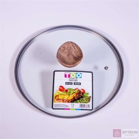 TOO KT-417 28 cm-es üveg fedő