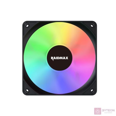 RAIDMAX X-AIR 120mm PWM RGB fekete ventilátor
