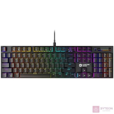 Canyon GK-55 HU Cometstrike US fekete vezetékes mechanikus billentyűzet