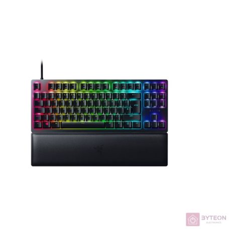Razer Huntsman V2 TKL UK fekete (red switch) gamer billentyűzet