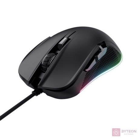 Trust 24729 GXT 922 Ybar USB RGB fekete egér