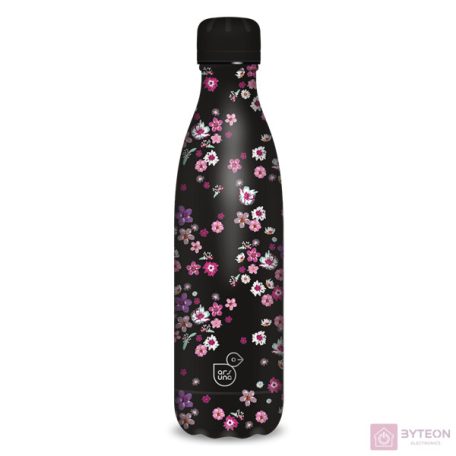 Ars Una 500 ml-es Pearl Blossom Black 24 (5377) duplafalú fémkulacs