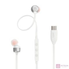   JBL T 310 C WHT vezetékes USB C mikrofonos fehér fülhallgató