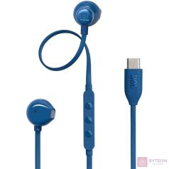   JBL T 305 C BLU vezetékes USB C mikrofonos kék fülhallgató
