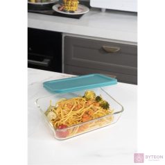   TOO KT-94 üveg 700 ml-es hőálló téglalap alakú ételtároló műanyag tetővel