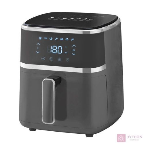TOO AF-140B-1350 W fekete 5 L forrólevegős sütő digitális vezérléssel (air fryer)