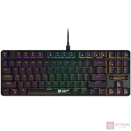 Canyon TKL GK-50 HU Cometstrike fekete vezetékes mechanikus billentyűzet
