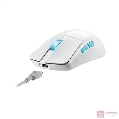 ASUS ROG Harpe Ace Aim Lab Edition RF/Bluetooth/USB fehér vezeték nélkül egér