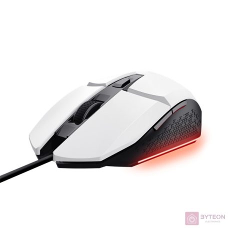 Trust 25066 GXT109W Felox vezetékes fehér gamer egér