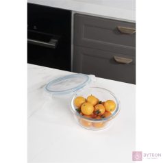   TOO KT-88 üveg 400 ml-es hőálló kerek ételtároló csatolható műanyag tetővel