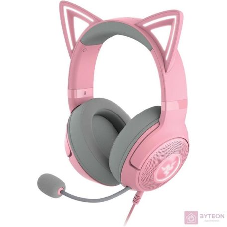 Razer Kraken Kitty V2 USB rózsaszín gamer headset