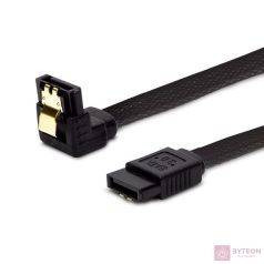 SATA adatkábel 50cm 1x90-os Savio GAK-08 fekete
