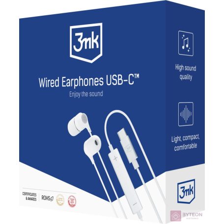 3mk USB-C mikrofonos fülhallgató