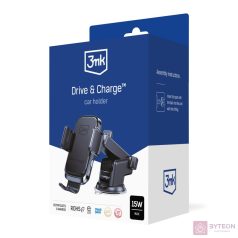 Autós töltő indukciós 3mk Drive  Charge +tartó