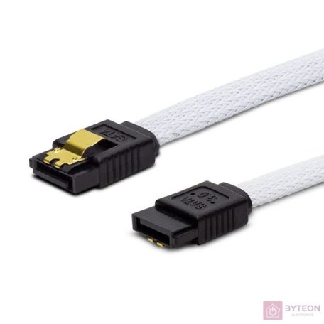SATA adatkábel 50cm Savio GAK-05 fehér