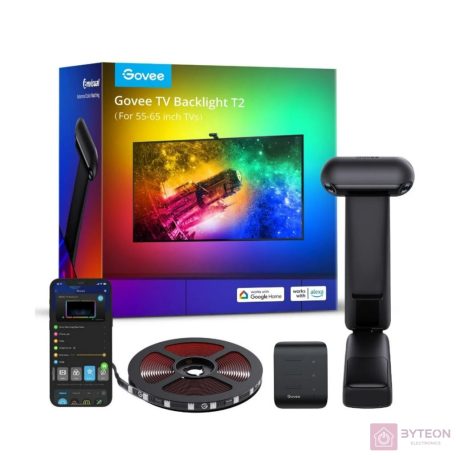 Govee Envisual TV Háttérvilágítás T2 kettős kamerával 55”- 65” Tv-hez H605C311
