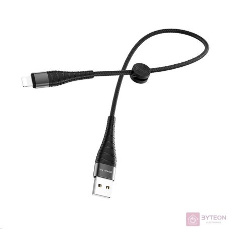 USB töltőkábel A-C 0,25m Borofone fonott BX32
