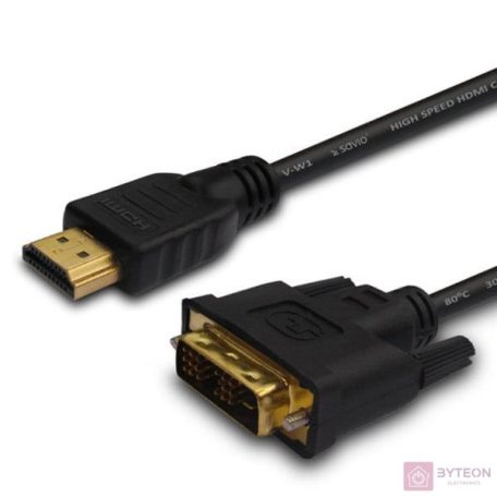 HDMI-DVI kábel 1,5m Savio CL-10
