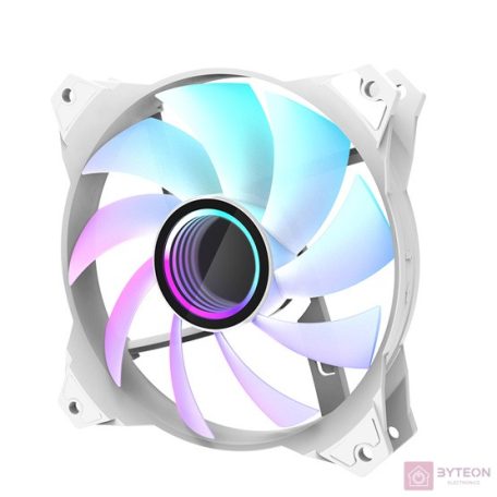 12cm ház cooler Zalman Milky White Addressable RGB ZM-IF120 WH